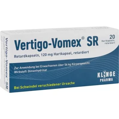 VERTIGO-VOMEX SR Kapslar med långsam frisättning, 20 st