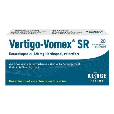 VERTIGO-VOMEX SR Kapslar med långsam frisättning, 20 st