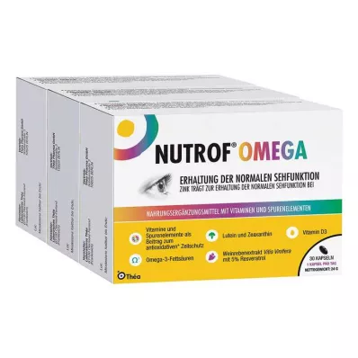 NUTROF Omega-kapslar, 3X30-kapslar