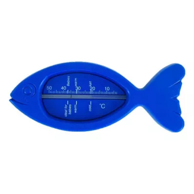 Badtermometer fiskblå, 1 st