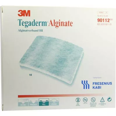 TEGADERM Alginat FK Kompresser 10x10 cm 90112, 10 st