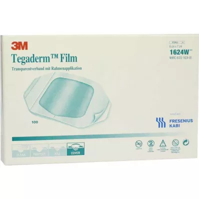 Tegaderm film 6x7cm 1624W, 100 st Tegaderm film 6x7cm 1624W, 100 st