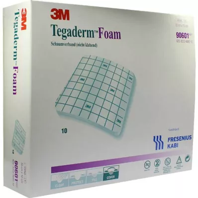 Tegaderm Foam FK 10x10cm 90601, 10 st Tegaderm Foam FK 10x10cm 90601, 10 st