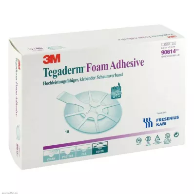 Tegaderm Foam Adhesive FK 6,9x7,6cm oval 90614, 10 st Tegaderm Foam Adhesive FK 6,9x7,6cm oval 90614, 10 st