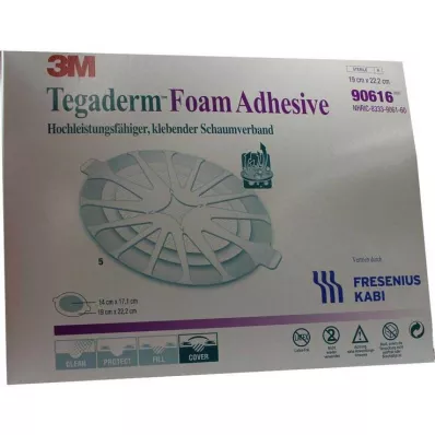 Tegaderm Foam Adhesive FK 19x22,2cm oval 90616, 5 st Tegaderm Foam Adhesive FK 19x22,2cm oval 90616, 5 st