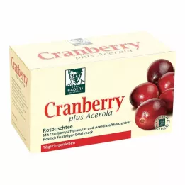 CRANBERRY ACEROLA Baders filterpåse, 20 st