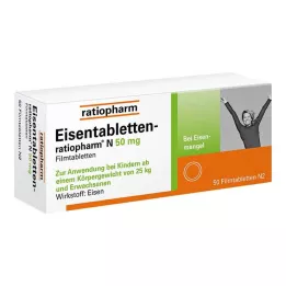EISENTABLETTEN-ratiopharm N 50 mg filmdragerade tabletter, 50 st