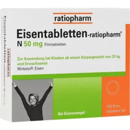 EISENTABLETTEN-ratiopharm N 50 mg filmdragerade tabletter, 100 st