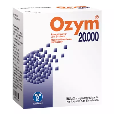 OZYM 20 000 hårda kapslar med enterisk överdragning, 200 st OZYM 20 000 hårda kapslar med enterisk överdragning, 200 st
