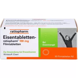 EISENTABLETTEN-ratiopharm 100 mg filmdragerade tabletter, 50 st