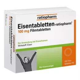 EISENTABLETTEN-ratiopharm 100 mg filmdragerade tabletter, 100 st