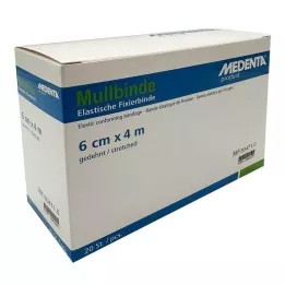 MULLBINDEN elast.6 cmx4 m, 20 st