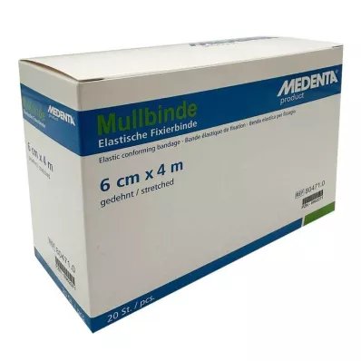 MULLBINDEN elast.6 cmx4 m, 20 st