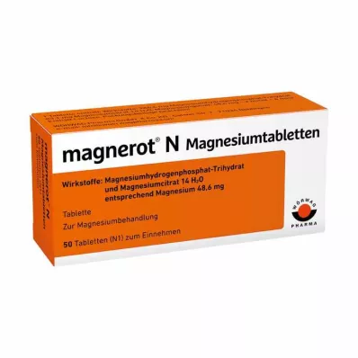 MAGNEROT N Magnesiumtabletter, 50 st MAGNEROT N Magnesiumtabletter, 50 st