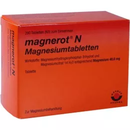 MAGNEROT N Magnesiumtabletter, 200 st