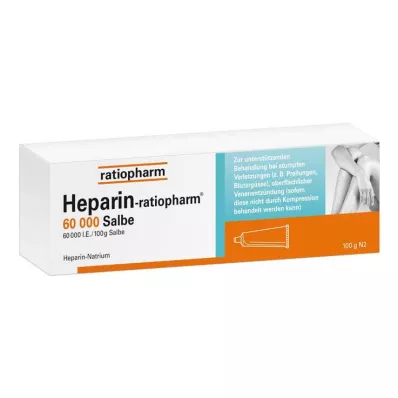 HEPARIN-RATIOPHARM 60 000 Salva, 100 g HEPARIN-RATIOPHARM 60 000 Salva, 100 g