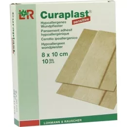 CURAPLAST Sårförband känsligt 8x10 cm 1 m, 10 st