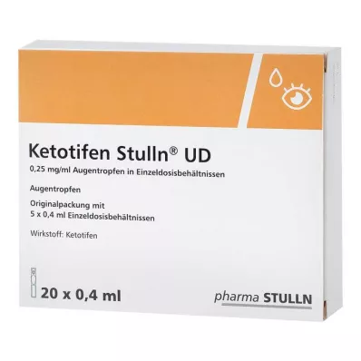 KETOTIFEN Stulln UD Ögondroppar, engångsdos pip., 20X0,4 ml KETOTIFEN Stulln UD Ögondroppar, engångsdos pip., 20X0,4 ml