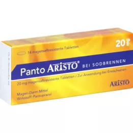 PANTO Aristo mot halsbränna 20 mg enterotabletter, 14 st