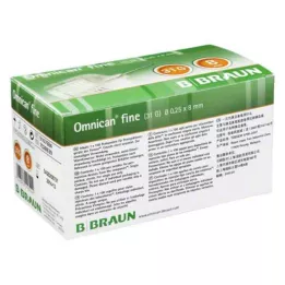 OMNICAN fin Pen Cannula 31 G 0,25x8 mm, 100 st