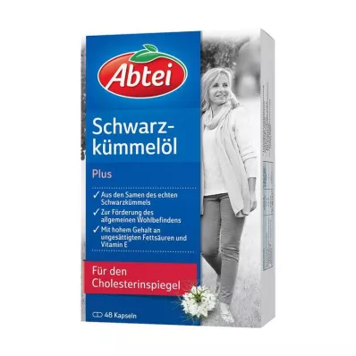 ABTEI Svart kumminolja Plus kapslar, 48 kapslar ABTEI Svart kumminolja Plus kapslar, 48 kapslar