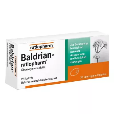BALDRIAN-RATIOPHARM Överdragna tabletter, 30 st BALDRIAN-RATIOPHARM Överdragna tabletter, 30 st