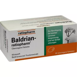 BALDRIAN-RATIOPHARM dragerade tabletter, 60 st