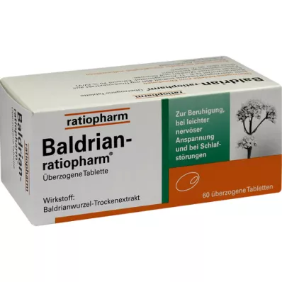 BALDRIAN-RATIOPHARM dragerade tabletter, 60 st