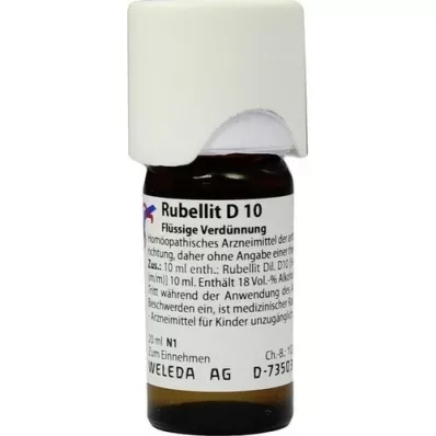 RUBELLIT D 10 Utspädning, 20 ml