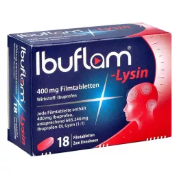 IBUFLAM-Lysin 400 mg filmdragerade tabletter, 18 st
