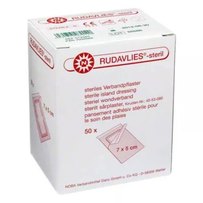 RUDAVLIES-sterilt bandage plåster 5x7 cm, 50 st RUDAVLIES-sterilt bandage plåster 5x7 cm, 50 st