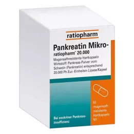 PANKREATIN Micro-ratio.20.000 Enteric-coated hårda kapslar, 50 st