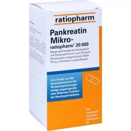 PANKREATIN Micro-ratio.20.000 Enteric-coated hårda kapslar, 100 st