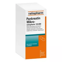 PANKREATIN Micro-ratio.20.000 Enteric-coated hårda kapslar, 100 st