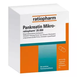 PANKREATIN Micro-ratio.20.000 Enteric-coated hårda kapslar, 200 st