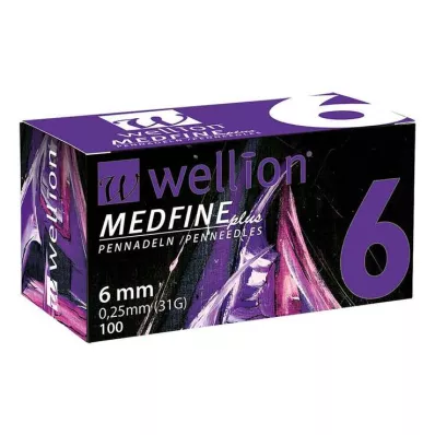 WELLION MEDFINE plus pennnålar 6 mm, 100 st WELLION MEDFINE plus pennnålar 6 mm, 100 st