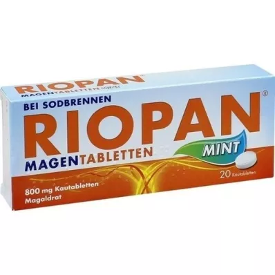 RIOPAN Magen-tabletter Mint 800 mg Tuggtabletter, 20 st