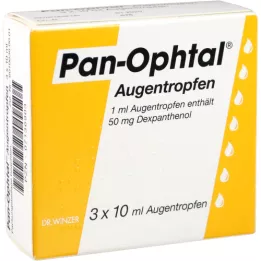 PAN OPHTAL Ögondroppar, 3X10 ml