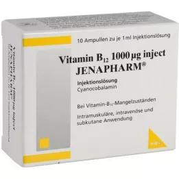 VITAMIN B12 1 000 μg Injicera Jenapharm Ampuller, 10X1 ml
