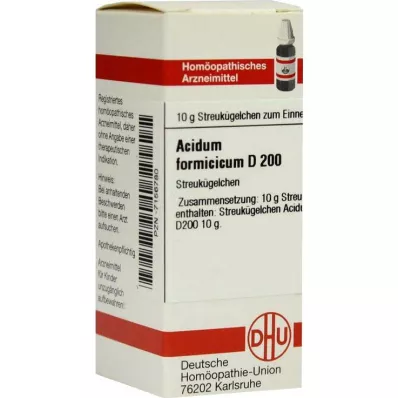 ACIDUM FORMICICUM D 200 globuli, 10 g ACIDUM FORMICICUM D 200 globuli, 10 g