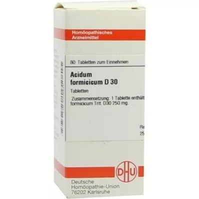 ACIDUM FORMICICUM D 30 tabletter, 80 pc