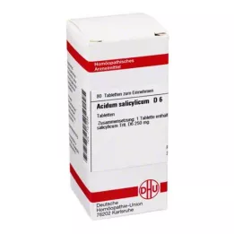 ACIDUM SALICYLICUM D 6 tabletter, 80 pc