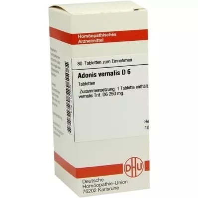 ADONIS VERNALIS D 6 tabletter, 80 pc