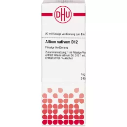 ALLIUM SATIVUM D 12 Utspädning, 20 ml