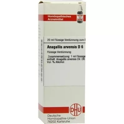 ANAGALLIS ARVENSIS D 6 Utspädning, 20 ml