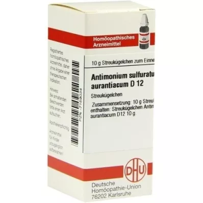 ANTIMONIUM SULFURATUM aurantiacum D 12 globuli, 10 g