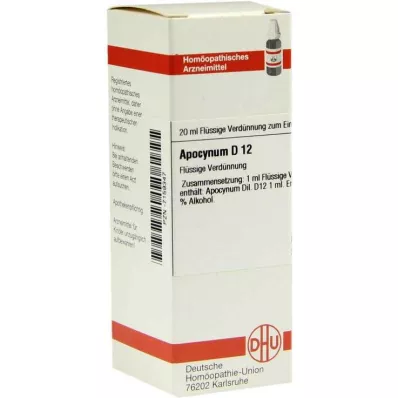 DHU Apocynum D 12 Spädning, 20 ml DHU Apocynum D 12 Spädning, 20 ml