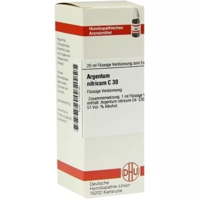 ARGENTUM NITRICUM C 30 utspädning, 20 ml