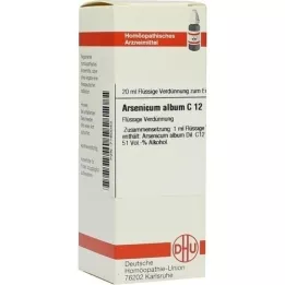 ARSENICUM ALBUM C 12 Utspädning, 20 ml