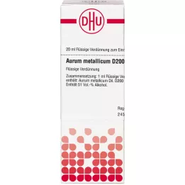 AURUM METALLICUM D 200 utspädning, 20 ml